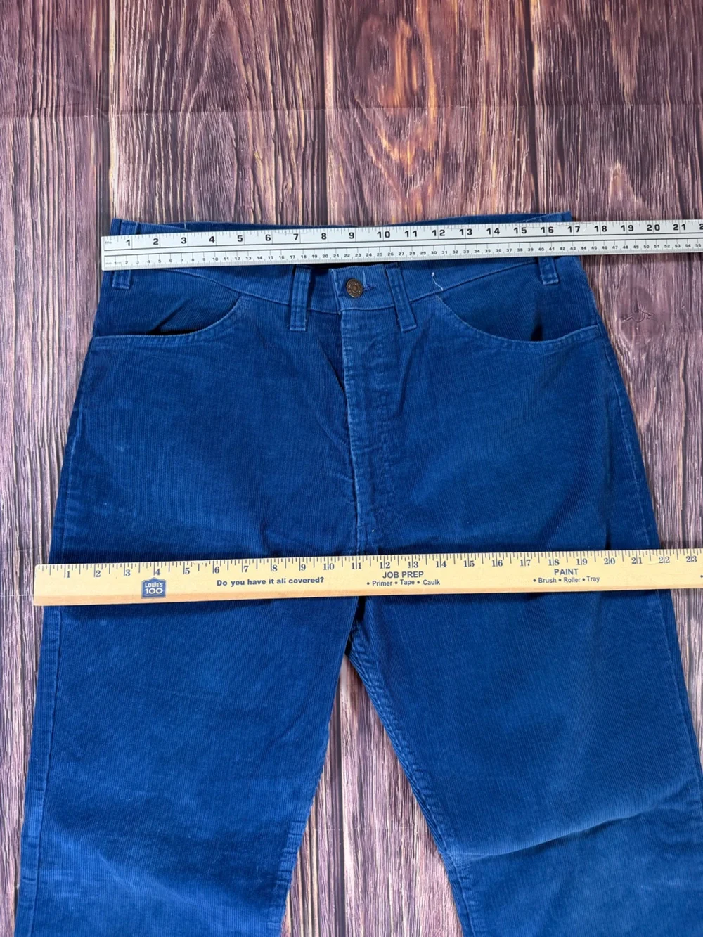 Vintage Levis 646 Corduroy Pants Mens 36x34 White Tab Bell‎ Bottom flared 70s
